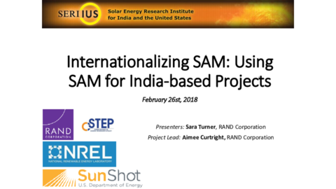 Webinar Presentation by Sara Turner